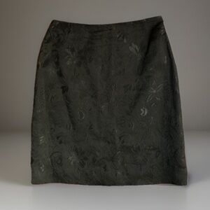 Dolce & Gabbana Black Floral Embroidered Skirt